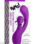 Gyro Rabbit Silicone Vibrator - Purple