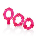 Magic C-Rings Trio Cock Ring Set – Red - Image 9