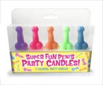 Super Fun Penis Candles – 5-Color Set