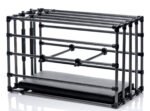 Kennel Adjustable Cage with Padded Board – Black