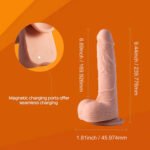 Kenzo App-Controlled 9.5" Thrusting Dildo – Beige - Image 2