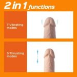 Kenzo App-Controlled 9.5" Thrusting Dildo – Beige - Image 4