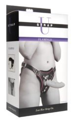 Flamingo Low Rise Strap-On Harness – Black Leatherette