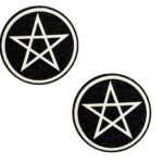 Wicca Black Glitter Nipple Cover Pasties