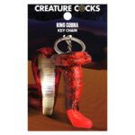 King Cobra Keychain Red Silicone Fantasy Novelty Item - Image 5