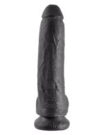 King Cock 9-Inch Cock With Balls - Black - Image 2