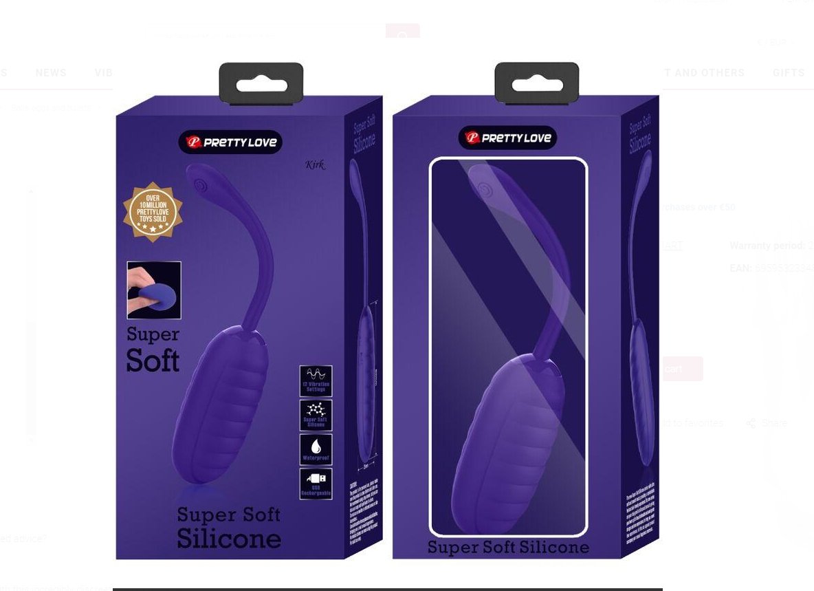 kirk-rechargeable-vibrating-egg-purple Kirk Rechargeable Vibrating Egg - Purple - Image 1