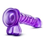 B Yours Basic 8 Phthalate-Free Dildo – Purple - Image 2