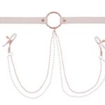 Peaches N Creame Collar With Nipple Clamps - Pink