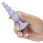 First Time Crystal Beaded Duo Anal Plug Set – Purple - Image 5