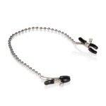 Silver Beaded Nipple Clamps – Black - Image 2
