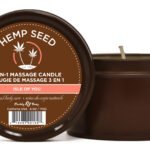 Hemp Seed 3-in-1 Massage Candle - Isle of You - 6 Oz.