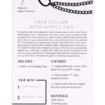 Lace Collar With Nipple Ties