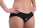 Lace Envy Black Crotchless Panty Harness - S/m - Image 2
