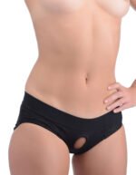 Lace Envy Black Crotchless Panty Harness - S/m - Image 7