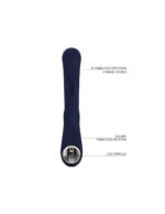 Lamar Led Digital Display Rabbit Vibrator – Blue, Rechargeable, Silicone - Image 2