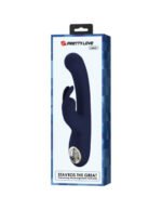Lamar Led Digital Display Rabbit Vibrator – Blue, Rechargeable, Silicone - Image 4