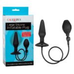CalExotics Medium Silicone Inflatable Anal Plug – Black - Image 2