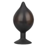 CalExotics Medium Silicone Inflatable Anal Plug – Black - Image 3