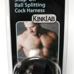 Leather Snap on Ball Splitting Cock Harness