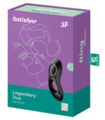Satisfyer Legendary Duo Vibrating Cock Ring – Black - Image 6