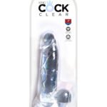 King Cock Clear 7 Inch Cock With Balls