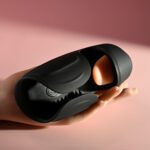 Lick the Tip Black Rechargeable Vibrating Stroker with Tongue Flicker - Image 3