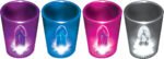 Light Up Cock Shot Glasses 12 Piece P.O.P. Display - Assorted Colors - Image 2