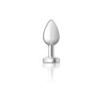 Cheeky Charms Light Up Silver Metal Anal Plug – Medium - Image 4