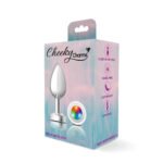 Cheeky Charms Light Up Silver Metal Anal Plug – Medium - Image 5