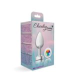 Cheeky Charms Light Up Silver Metal Anal Plug – Medium - Image 6