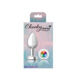 Cheeky Charms Light Up Silver Metal Anal Plug – Medium - Image 7