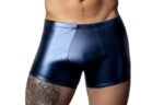 Liquid Onyx 2.0 Short Men's Wet Look Underwear – Small – Blue