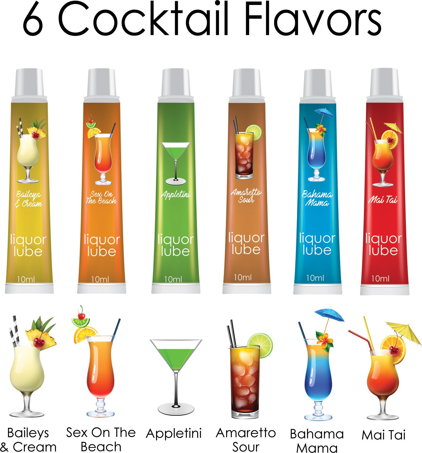 liquor-lube-assorted-flavors-72-pcs-display-display-6-cocktail-flavors-10ml-tubes Liquor Lube Assorted Flavors 72 Pcs Display - Display - 6 Cocktail Flavors - 10ml Tubes - Image 1