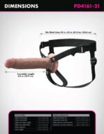Fantasy X-Tensions Elite 9" Silicone Hollow Strap on - Light - Image 3