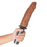 Karbonite Lock On Handle Kit with Realistic Dildo – Mocha - Image 4