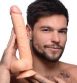 Long Logan 10 Inch Dildo With Balls - Light - Image 3