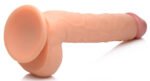 Long Logan 10 Inch Dildo With Balls - Light - Image 5