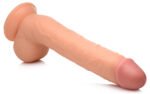 Long Logan 10 Inch Dildo With Balls - Light - Image 6