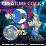 Lord Kraken Tentacled Silicone Dildo - Blue - Image 7