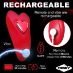 Love Connection Silicone Panty Vibe With Remote Control - Red - Image 4