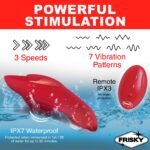 Love Connection Silicone Panty Vibe With Remote Control - Red - Image 6