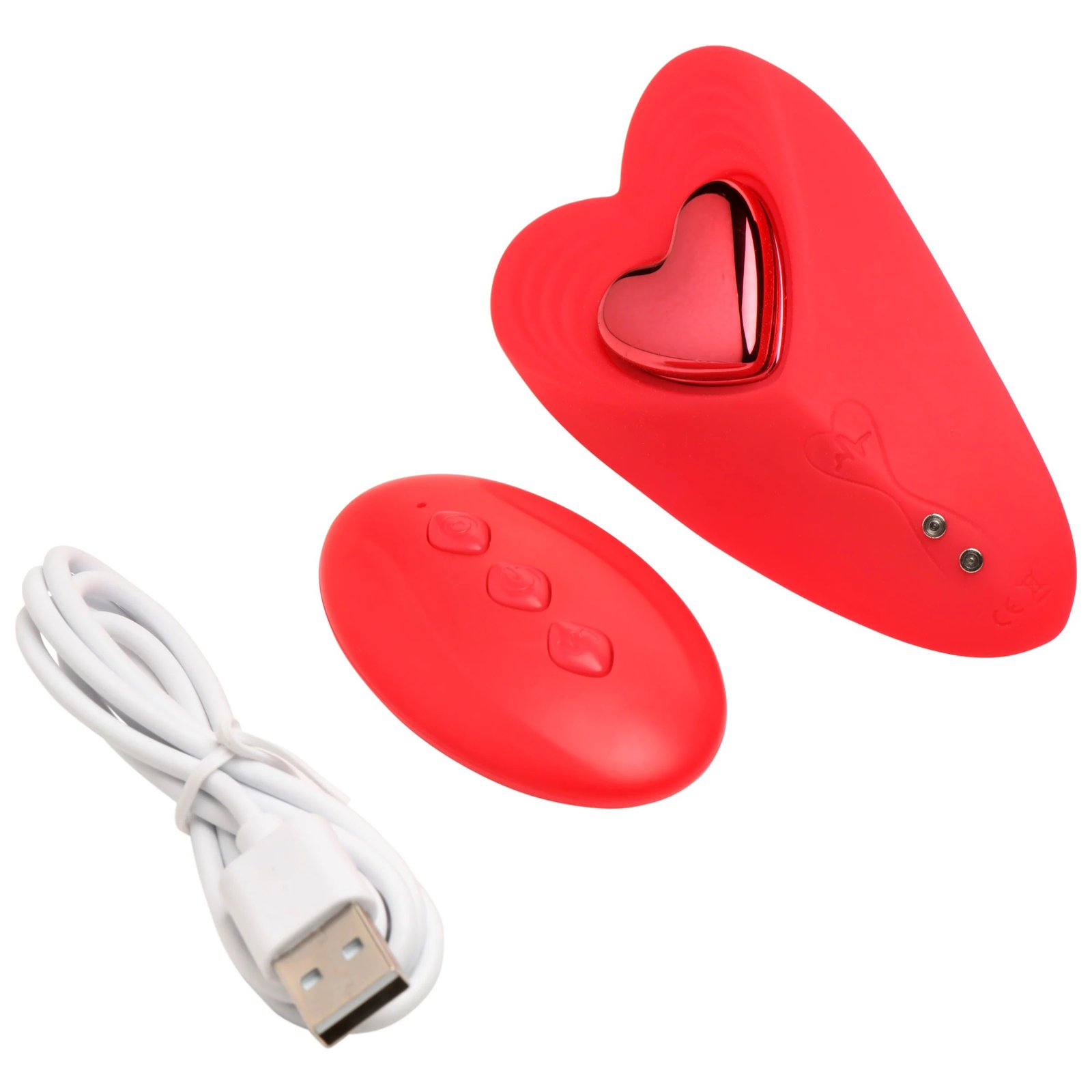 love-connection-silicone-panty-vibe-with-remote-control-red Love Connection Silicone Panty Vibe With Remote Control - Red - Image 1