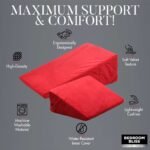 Love Cushion Set Foam Wedge Pillow Set - Red - Image 3