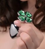 Lucky Clover Gem Anal Plug – Small, Nickel-Free Aluminum Alloy, Multi - Image 4