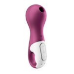 Satisfyer Lucky Libra Rechargeable Airpulse Vibrator with Ring Handle – Purple - Image 4