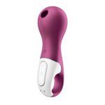 Satisfyer Lucky Libra Rechargeable Airpulse Vibrator with Ring Handle – Purple - Image 7