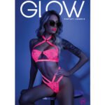 Lights Off Bralette and Panty - Small/medium - Neon Pink