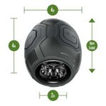 M for Men - Dome X - Vibrating Masturbator - Black - Image 5