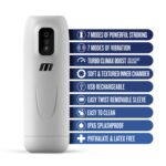 M for Men Robo-Bator Rechargeable Vibrating Stroker – White - Image 2